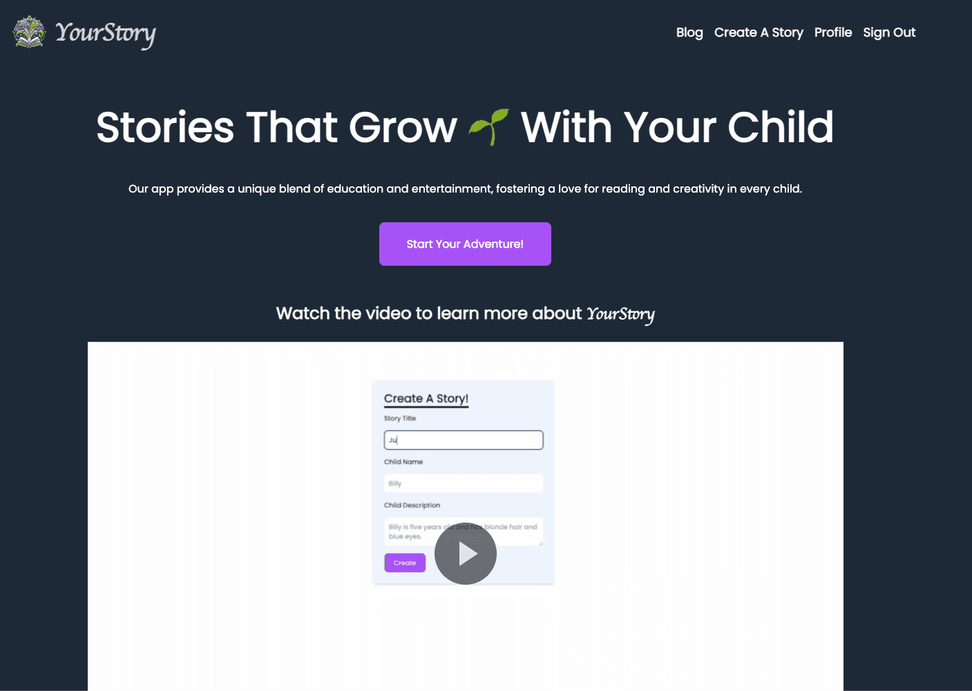 Image of YourStory app